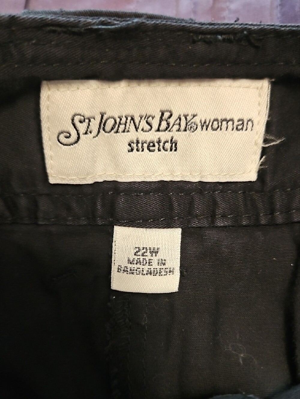 St. John's Bay Black Skort - Picture 3 of 5